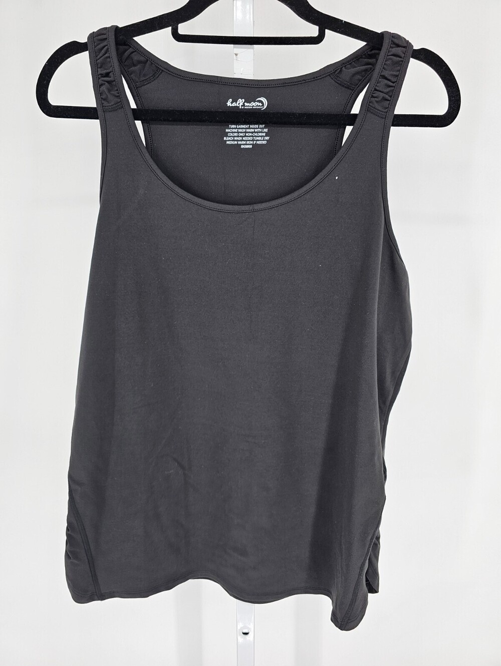 Half Moon by Modern Movement Womens Sz XL Athletic Tank Top Black Fitted
